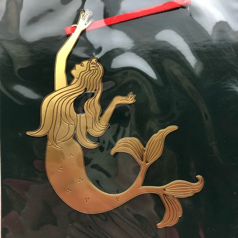 Starbucks Brass Mermaid Siren Ornament Bookmark